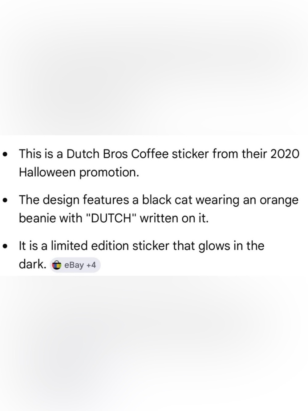 2 Dutch Bros Glow in the Dark Cat & Bat - Picture 3 of 4